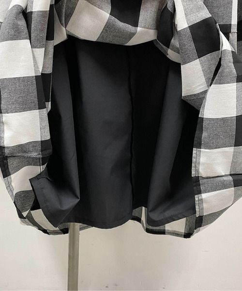 PICCIN（ピッチン）の「前後2wayチェックマキシワンピース（ワンピース・レディース・ブラック/ネイビー・M）」の13枚目の写真