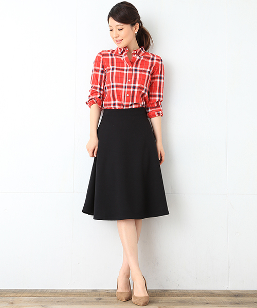 B:MING by BEAMS（ビーミングバイビームス）の「ビーミング by ビームス / ビッグチェックシャツ（シャツ/ブラウス・レディース・ブラック/ネイビー/レッド・MEDIUM/SMALL/LARGE）」の14枚目の写真