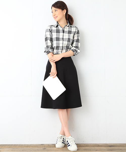 B:MING by BEAMS（ビーミングバイビームス）の「ビーミング by ビームス / ビッグチェックシャツ（シャツ/ブラウス・レディース・ブラック/ネイビー/レッド・MEDIUM/SMALL/LARGE）」の15枚目の写真