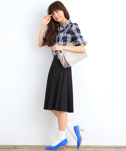 B:MING by BEAMS（ビーミングバイビームス）の「ビーミング by ビームス / ビッグチェックシャツ（シャツ/ブラウス・レディース・ブラック/ネイビー/レッド・MEDIUM/SMALL/LARGE）」の13枚目の写真