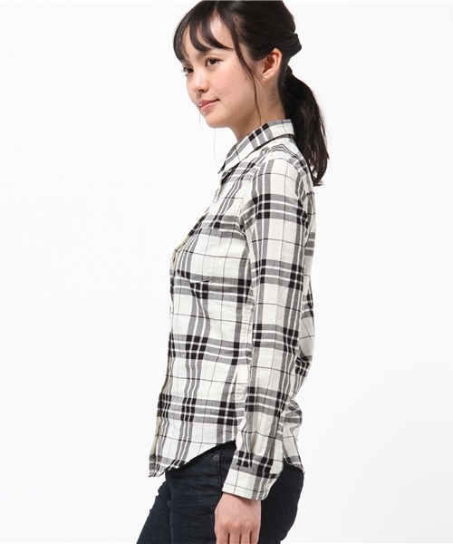 B:MING by BEAMS（ビーミングバイビームス）の「ビーミング by ビームス / ビッグチェックシャツ（シャツ/ブラウス・レディース・ブラック/ネイビー/レッド・MEDIUM/SMALL/LARGE）」の6枚目の写真