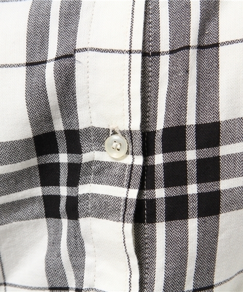 B:MING by BEAMS（ビーミングバイビームス）の「ビーミング by ビームス / ビッグチェックシャツ（シャツ/ブラウス・レディース・ブラック/ネイビー/レッド・MEDIUM/SMALL/LARGE）」の5枚目の写真