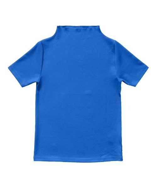 Re:EDIT(リエディ)の「フライスハイネック5分袖シアートップス(Tシャツ/カットソー・レディース・ホワイト/ブラック/ピンク/オレンジ/ブルー・FREE)」の1枚目の写真
