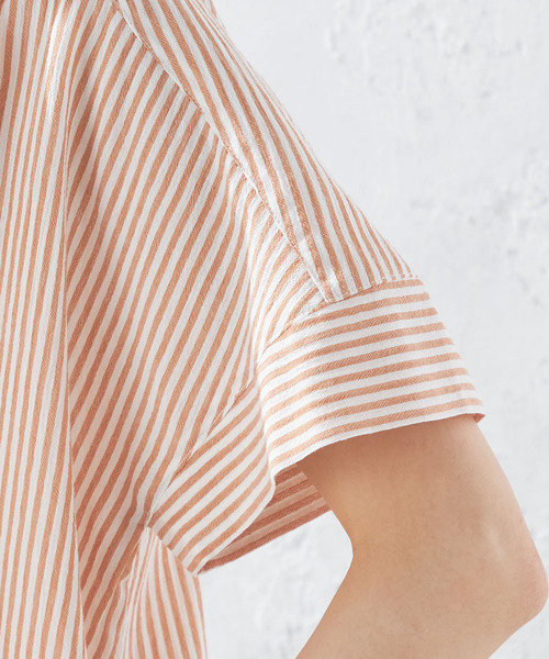 DECOY SINCE 1981（デコイシンスイチキュウハチイチ）の「オーガニックコットンブラウス（シャツ/ブラウス・レディース・ネイビー/オレンジ/ブラック/イエロー・13号/9号/11号）」の11枚目の写真