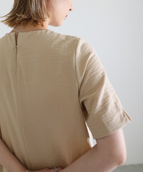 select MOCA（セレクトモカ）の「2022 SS フロントタックマキシワンピース（ワンピース・レディース・ブラック/オレンジ/ライトベージュ・FREE）」の18枚目の写真