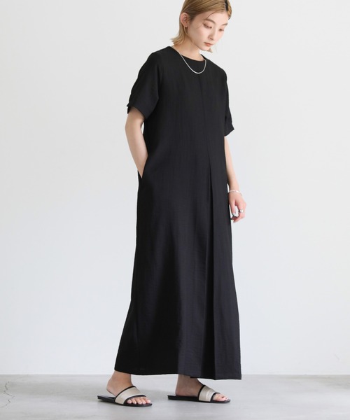 select MOCA（セレクトモカ）の「2022 SS フロントタックマキシワンピース（ワンピース・レディース・ブラック/オレンジ/ライトベージュ・FREE）」の13枚目の写真