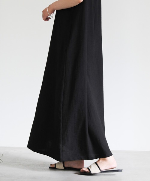 select MOCA（セレクトモカ）の「2022 SS フロントタックマキシワンピース（ワンピース・レディース・ブラック/オレンジ/ライトベージュ・FREE）」の14枚目の写真