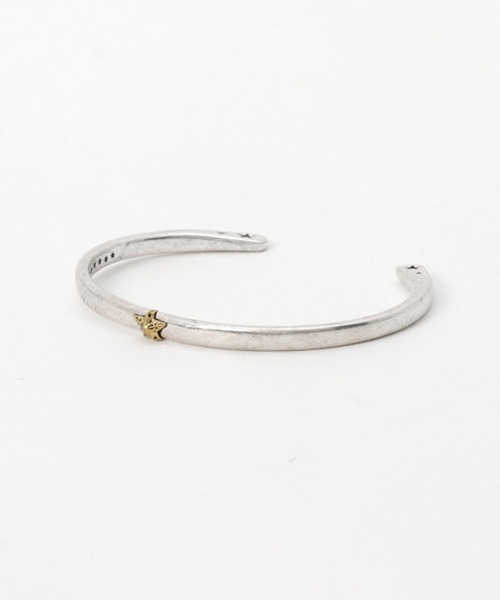 Revo.（レボ）の「Revo. STAR/SMILE ワンポイントモチーフバングル［巾着袋付き］（バングル/リストバンド・メンズ・シルバー系/シルバー系1・FREE）」の7枚目の写真