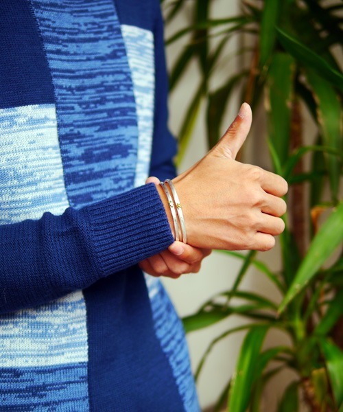 Revo.（レボ）の「Revo. STAR/SMILE ワンポイントモチーフバングル［巾着袋付き］（バングル/リストバンド・メンズ・シルバー系/シルバー系1・FREE）」の13枚目の写真