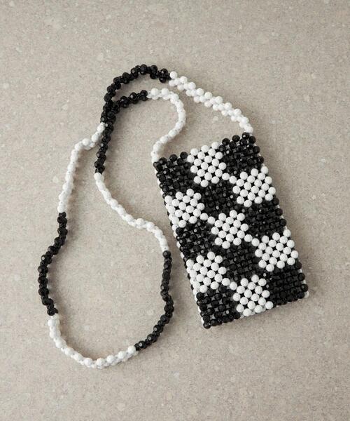 CITEN（シテン）の「＜CITEN＞ビーズ ストラップ ミニバッグ（ショルダーバッグ・レディース・ブラック/コバルトブルー・FREE）」の5枚目の写真