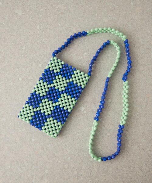 CITEN（シテン）の「＜CITEN＞ビーズ ストラップ ミニバッグ（ショルダーバッグ・レディース・ブラック/コバルトブルー・FREE）」の9枚目の写真