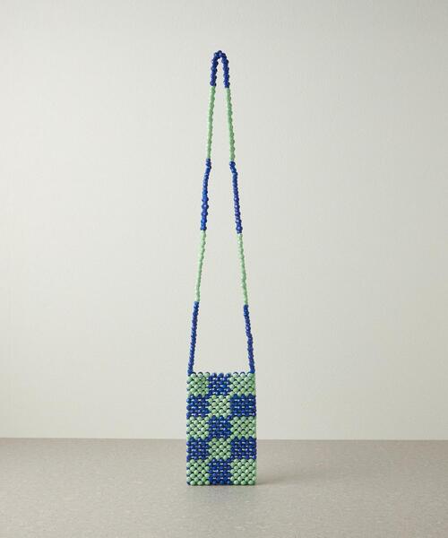 CITEN（シテン）の「＜CITEN＞ビーズ ストラップ ミニバッグ（ショルダーバッグ・レディース・ブラック/コバルトブルー・FREE）」の8枚目の写真