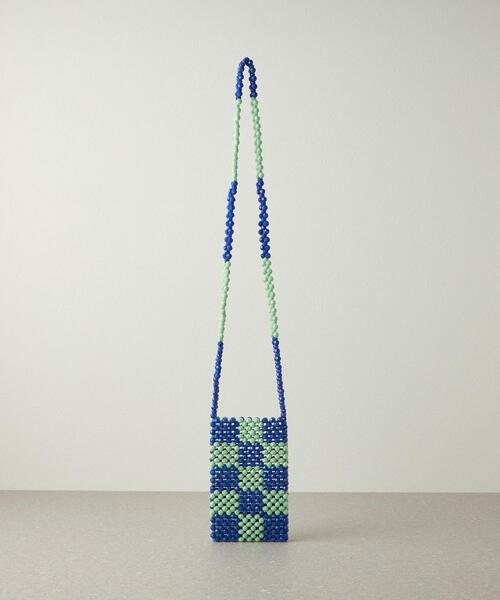 CITEN（シテン）の「＜CITEN＞ビーズ ストラップ ミニバッグ（ショルダーバッグ・レディース・ブラック/コバルトブルー・FREE）」の7枚目の写真