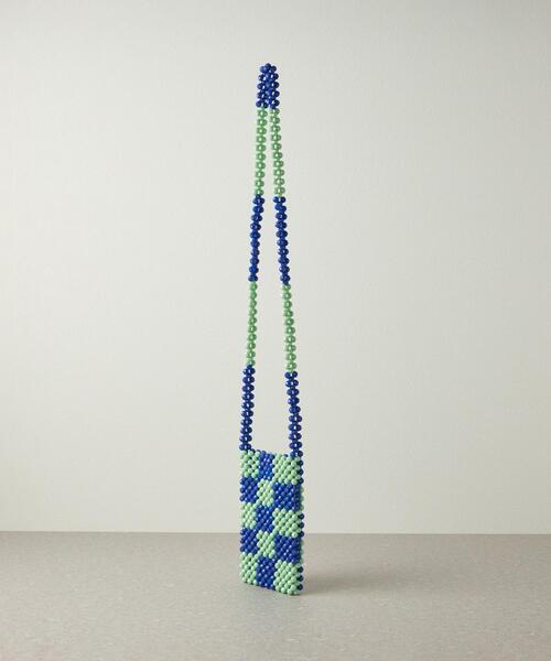 CITEN（シテン）の「＜CITEN＞ビーズ ストラップ ミニバッグ（ショルダーバッグ・レディース・ブラック/コバルトブルー・FREE）」の4枚目の写真