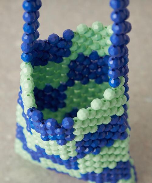 CITEN（シテン）の「＜CITEN＞ビーズ ストラップ ミニバッグ（ショルダーバッグ・レディース・ブラック/コバルトブルー・FREE）」の11枚目の写真