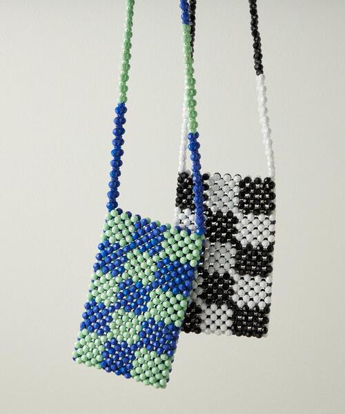 CITEN（シテン）の「＜CITEN＞ビーズ ストラップ ミニバッグ（ショルダーバッグ・レディース・ブラック/コバルトブルー・FREE）」の14枚目の写真