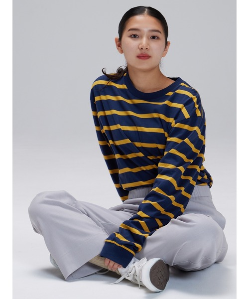 GAP(ギャップ)の「オーガニックコットン100% オーバーサイズTシャツ(Tシャツ/カットソー・メンズ・ホワイト/ブラック/ベージュ/パープル/ネイビー/ブラウン/グレー/カーキ/イエロー/グリーン/その他/ブルー系その他/ピンク系その他・S/M/L/XL/XS)」の13枚目の写真