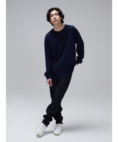GAP(ギャップ)の「オーガニックコットン100% オーバーサイズTシャツ(Tシャツ/カットソー・メンズ・ホワイト/ブラック/ベージュ/パープル/ネイビー/ブラウン/グレー/カーキ/イエロー/グリーン/その他/ブルー系その他/ピンク系その他・S/M/L/XL/XS)」の22枚目の写真