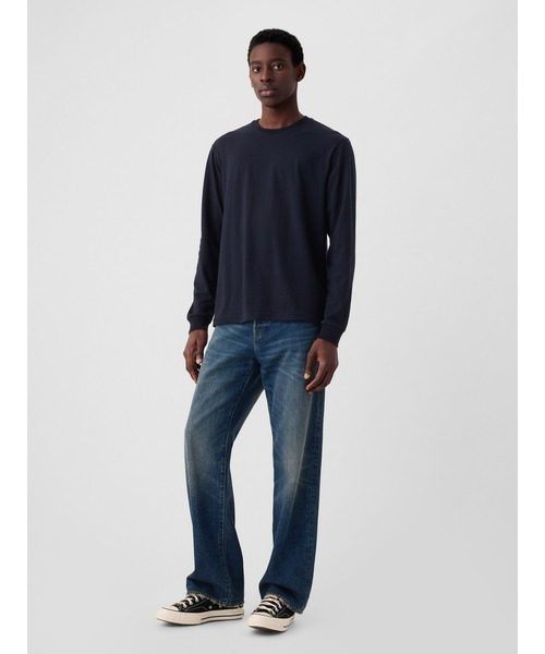 GAP(ギャップ)の「オーガニックコットン100% オーバーサイズTシャツ(Tシャツ/カットソー・メンズ・ホワイト/ブラック/ベージュ/パープル/ネイビー/ブラウン/グレー/カーキ/イエロー/グリーン/その他/ブルー系その他/ピンク系その他・S/M/L/XL/XS)」の18枚目の写真