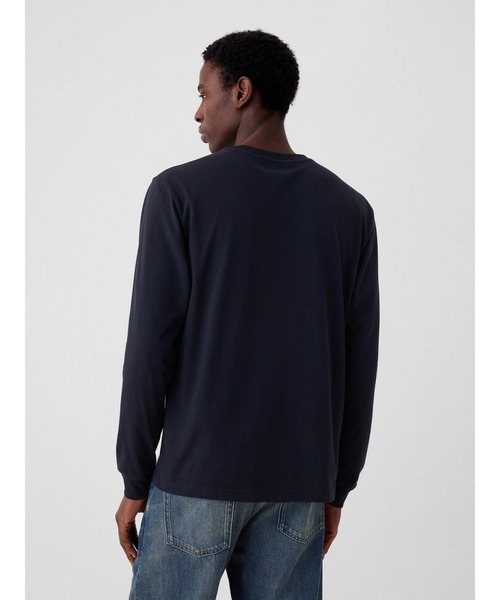 GAP(ギャップ)の「オーガニックコットン100% オーバーサイズTシャツ(Tシャツ/カットソー・メンズ・ホワイト/ブラック/ベージュ/パープル/ネイビー/ブラウン/グレー/カーキ/イエロー/グリーン/その他/ブルー系その他/ピンク系その他・S/M/L/XL/XS)」の14枚目の写真