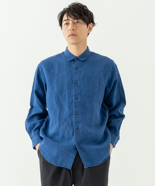 【セール】リラックスレギュラーカラーシャツ＜ブルー＞（シャツ/ブラウス）｜BRICK & SONS（ブリックアンドサンズ） wif.tv
