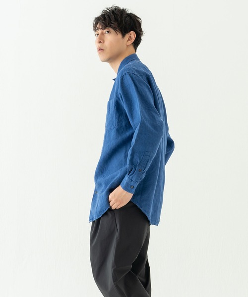 【セール】リラックスレギュラーカラーシャツ＜ブルー＞（シャツ/ブラウス）｜BRICK & SONS（ブリックアンドサンズ） wif.tv