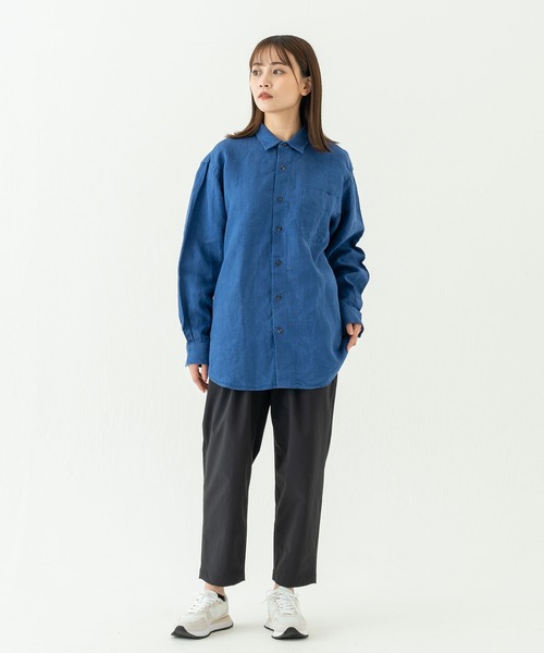 【セール】リラックスレギュラーカラーシャツ＜ブルー＞（シャツ/ブラウス）｜BRICK & SONS（ブリックアンドサンズ） wif.tv