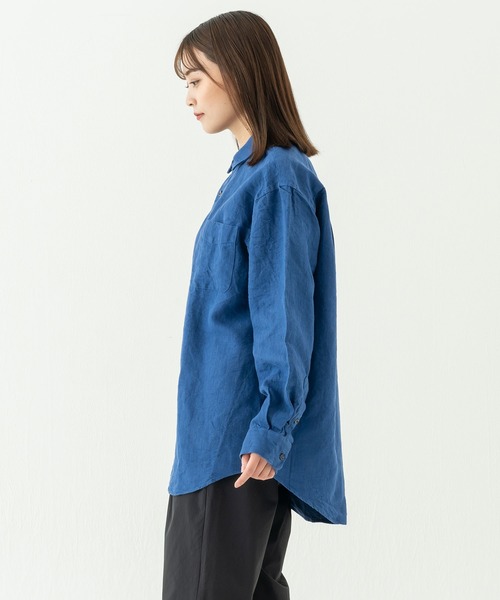 【セール】リラックスレギュラーカラーシャツ＜ブルー＞（シャツ/ブラウス）｜BRICK & SONS（ブリックアンドサンズ） wif.tv