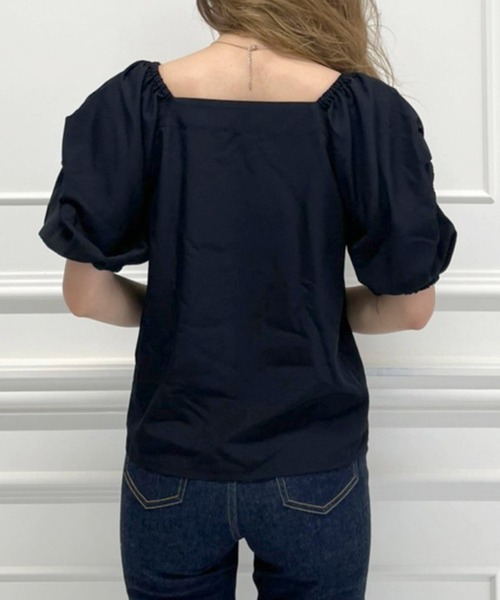 ROYAL PARTY(ロイヤルパーティー)の「パフスリーブブラウス(シャツ/ブラウス・レディース・アイボリー/ベージュ/ブラック・マルチサイズ)」の5枚目の写真