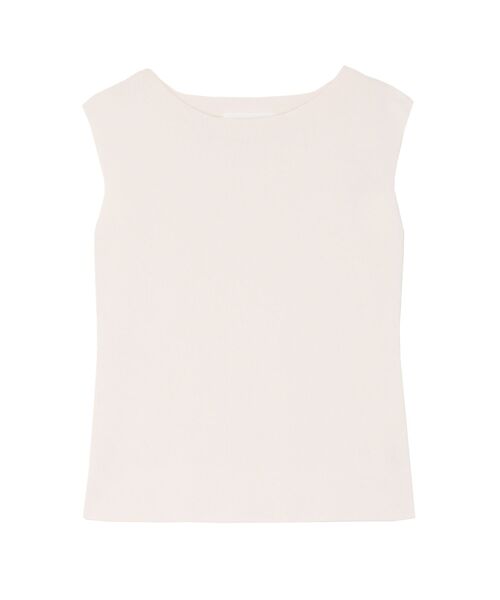 LAGUNAMOON（ラグナムーン）の「ミニマルボートネックニットプルオーバー（ニット/セーター・レディース・ブラック/アイボリー/ラベンダー・FREE）」の2枚目の写真