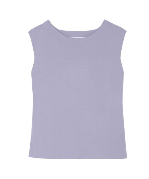 LAGUNAMOON（ラグナムーン）の「ミニマルボートネックニットプルオーバー（ニット/セーター・レディース・ブラック/アイボリー/ラベンダー・FREE）」の15枚目の写真