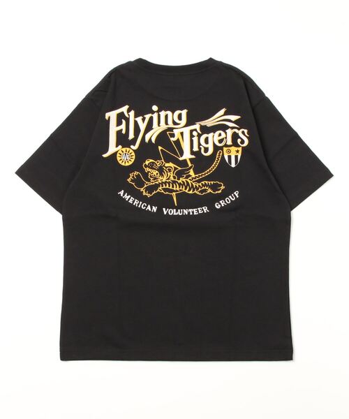 AVIREX(アヴィレックス)の「【WEB&DEPOT限定】刺繍 Tシャツ フライング タイガース / EMBROIDERY T-SHIRT FLYING TIGERS / アヴィレックス / AVIREX(Tシャツ/カットソー・メンズ・その他/ダークグリーン系/ブラック/レッド/ホワイト・M/2XL/L/XL)」の7枚目の写真
