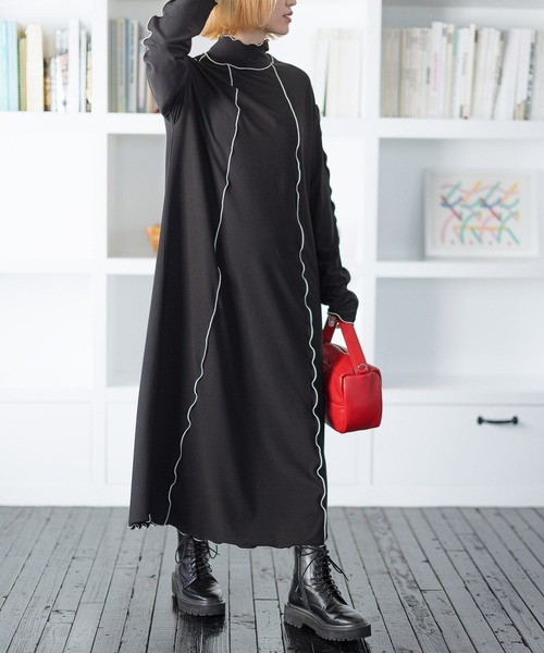 PBLIM(ページボーイリム)の「PAGEBOYLIM/レイヤードワンピース2(ワンピース・レディース・ブラック/レオパード・FREE)」の6枚目の写真