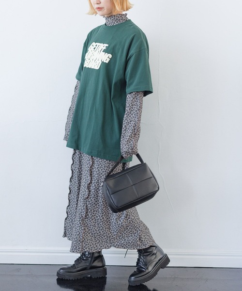 PBLIM(ページボーイリム)の「PAGEBOYLIM/レイヤードワンピース2(ワンピース・レディース・ブラック/レオパード・FREE)」の10枚目の写真