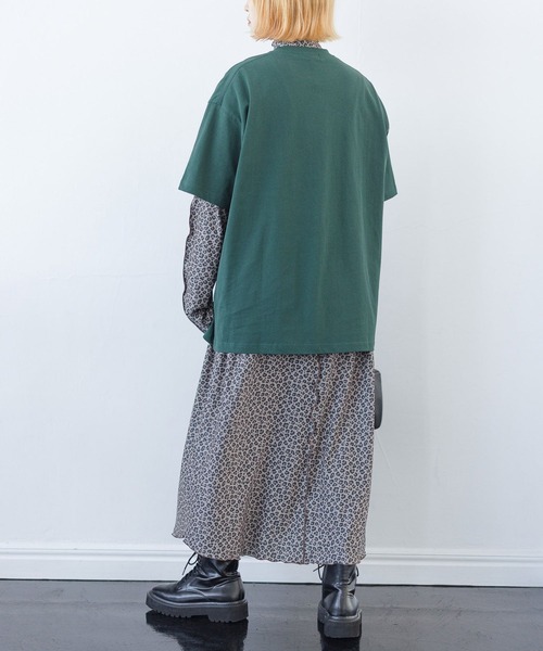 PBLIM(ページボーイリム)の「PAGEBOYLIM/レイヤードワンピース2(ワンピース・レディース・ブラック/レオパード・FREE)」の13枚目の写真