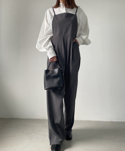 CLEA（クレア）の「ウエスト切り替えキャミサロペット（サロペット