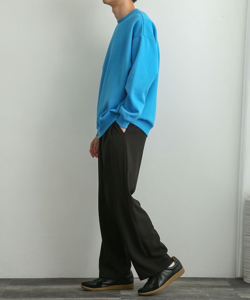 SENSE OF PLACE by URBAN RESEARCH（センスオブプレイスバイアーバンリサーチ）の「『ユニセックス』ウラキモウカラースウェットシャツ（スウェット・メンズ・ブラック/ベージュ/レッド/ブルー/グリーン・MEDIUM/LARGE/X-LARGE）」の12枚目の写真