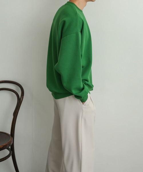 SENSE OF PLACE by URBAN RESEARCH（センスオブプレイスバイアーバンリサーチ）の「『ユニセックス』ウラキモウカラースウェットシャツ（スウェット・メンズ・ブラック/ベージュ/レッド/ブルー/グリーン・MEDIUM/LARGE/X-LARGE）」の18枚目の写真