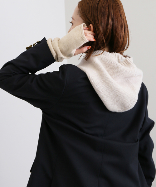 SLOBE IENA（スローブイエナ）の「SUPER GEELONGアームウォーマー（手袋・レディース・チャコールグレー/ベージュ/ピンク/グリーン・FREE）」の18枚目の写真