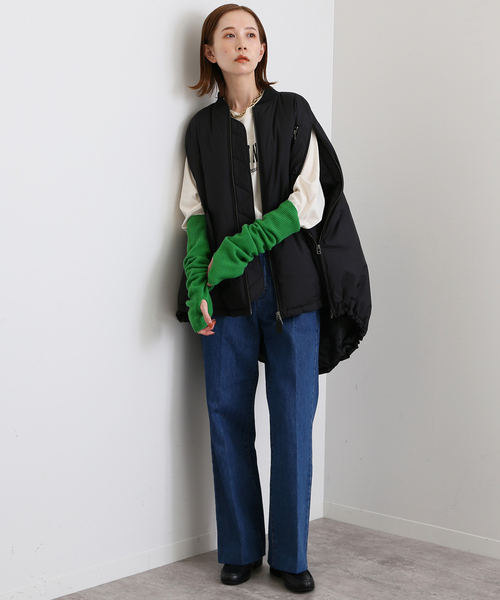 SLOBE IENA（スローブイエナ）の「SUPER GEELONGアームウォーマー（手袋・レディース・チャコールグレー/ベージュ/ピンク/グリーン・FREE）」の19枚目の写真