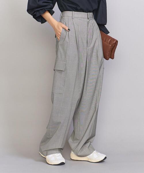 BEAUTY&YOUTH UNITED ARROWS（ビューティーアンドユースユナイテッドアローズ）の「ポリエステルブレンド タック カーゴパンツ -ウォッシャブル-（その他パンツ・レディース・モカ/その他1/ナチュラル・S/M）」の3枚目の写真