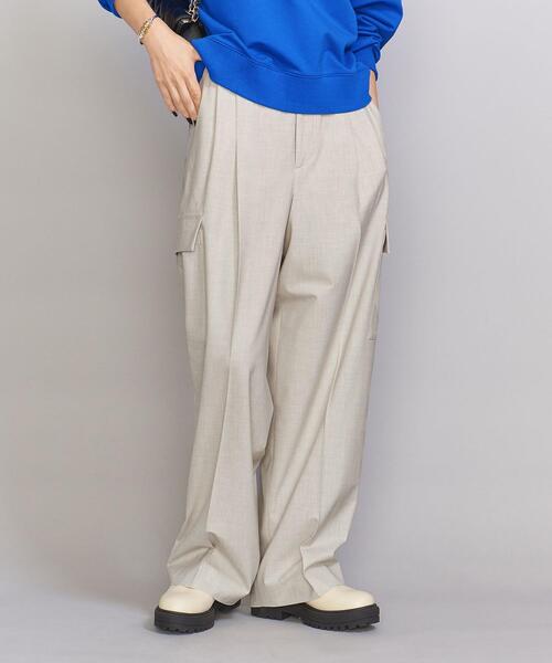 BEAUTY&YOUTH UNITED ARROWS（ビューティーアンドユースユナイテッドアローズ）の「ポリエステルブレンド タック カーゴパンツ -ウォッシャブル-（その他パンツ・レディース・モカ/その他1/ナチュラル・S/M）」の11枚目の写真