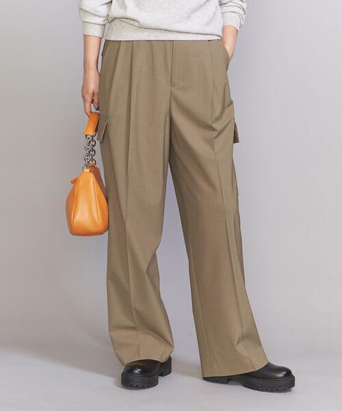 BEAUTY&YOUTH UNITED ARROWS（ビューティーアンドユースユナイテッドアローズ）の「ポリエステルブレンド タック カーゴパンツ -ウォッシャブル-（その他パンツ・レディース・モカ/その他1/ナチュラル・S/M）」の17枚目の写真
