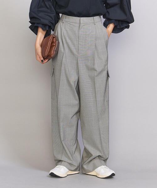 BEAUTY&YOUTH UNITED ARROWS（ビューティーアンドユースユナイテッドアローズ）の「ポリエステルブレンド タック カーゴパンツ -ウォッシャブル-（その他パンツ・レディース・モカ/その他1/ナチュラル・S/M）」の20枚目の写真