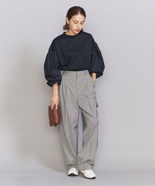 BEAUTY&YOUTH UNITED ARROWS（ビューティーアンドユースユナイテッドアローズ）の「ポリエステルブレンド タック カーゴパンツ -ウォッシャブル-（その他パンツ・レディース・モカ/その他1/ナチュラル・S/M）」の21枚目の写真