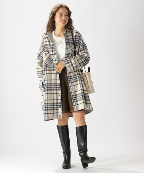 niko and...（ニコアンド）の「センタープレスショートパンツ（その他パンツ・レディース・ブラック/ライトブラウン・LARGE/MEDIUM）」の5枚目の写真