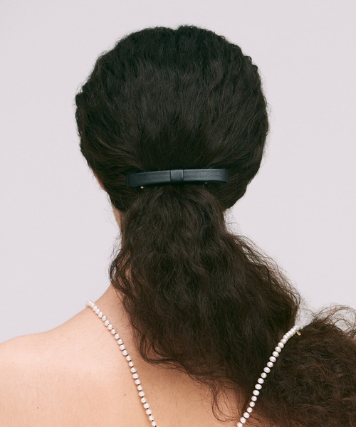 IRIS47（イリスフォーセブン）の「【IRIS 47】note barrette HB12（バレッタ/ヘアクリップ・レディース・キャメル/ブラック・FREE）」の11枚目の写真