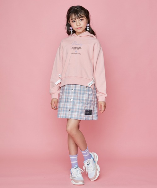 JENNI love（ジェニィラブ）の「フロント釦台形スカート（スカート・キッズ・ネイビー/サックスブルー/グリーン・130cm/140cm/150cm/160cm）」の13枚目の写真