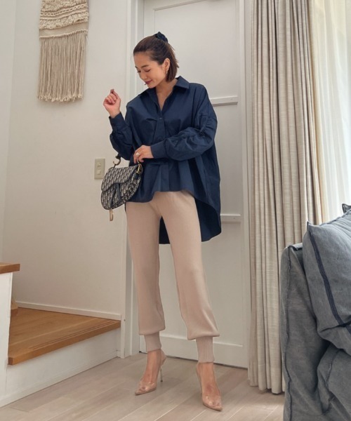 Vicente(ヴィセンテ)の「Jogger knit pants(その他パンツ・レディース・ブラック/ベージュ・FREE)」の20枚目の写真