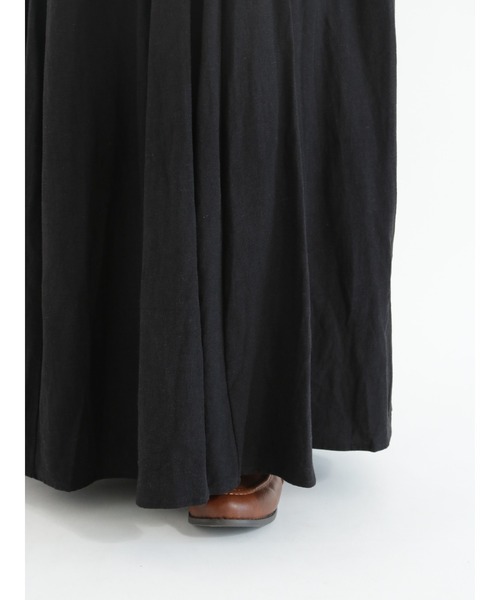 Samansa Mos2(サマンサ モスモス)の「綿レーヨンタックスカート(スカート・レディース・ブラック/ベージュ/グリーン・フリ-)」の7枚目の写真